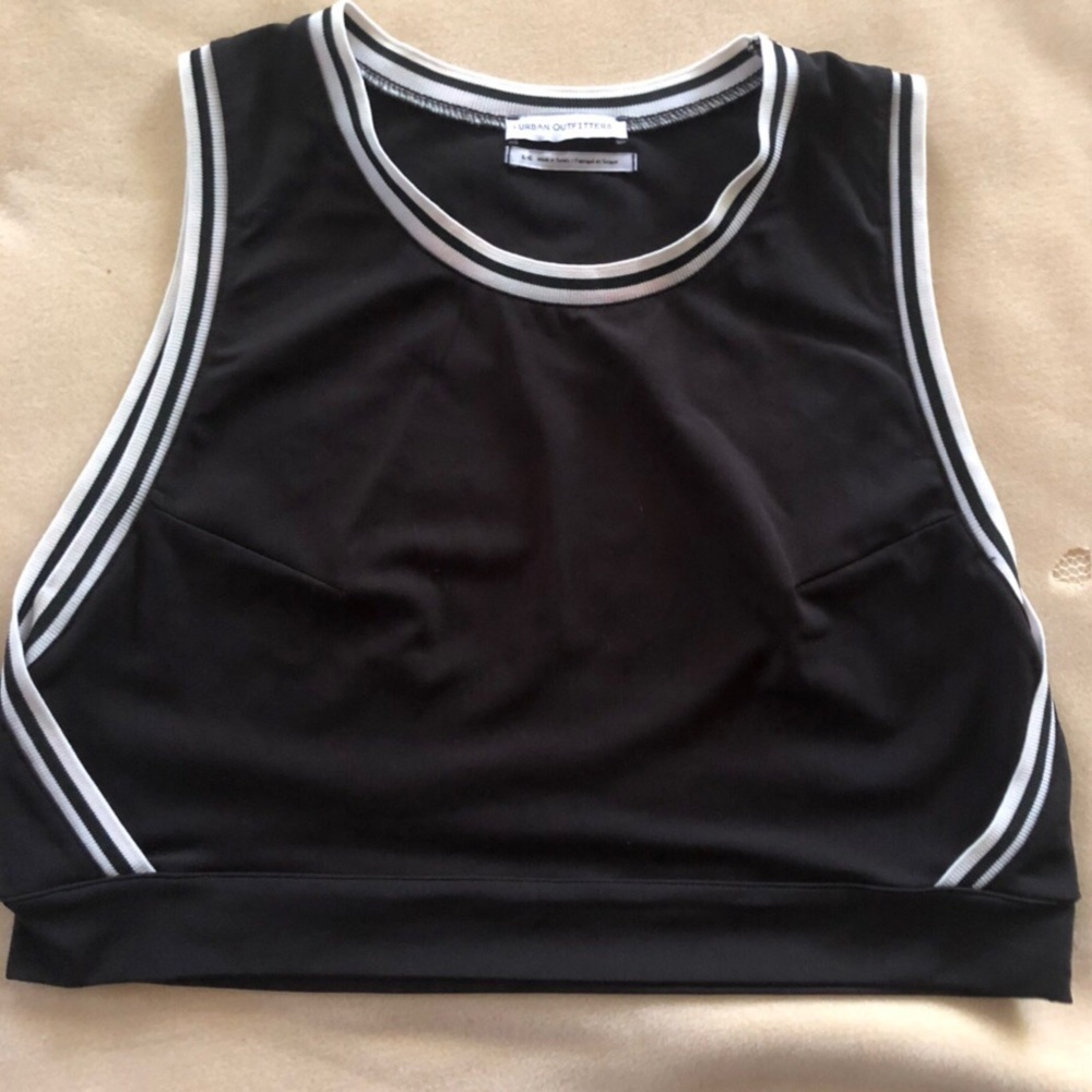 UO Jayce Striped Cropped Tank Top